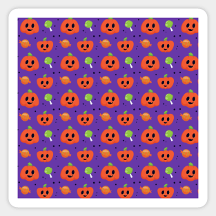 Pumpkin Halloween pattern Sticker